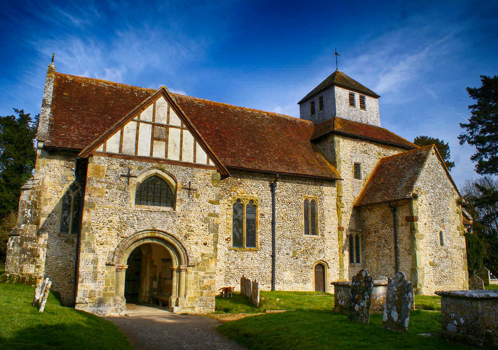 St Mary's parish church, Breamore, New Forest. Credit Plumbao