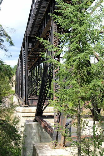 historicbridge canadianbridge trussbridge decktruss warrentruss warrendecktruss abitibitrestlebridge abitibiriver iroquoisfalls cochranedistrict ontario canada
