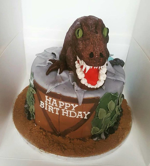 Jurassic Park Themed Cake from Cakes by Casey