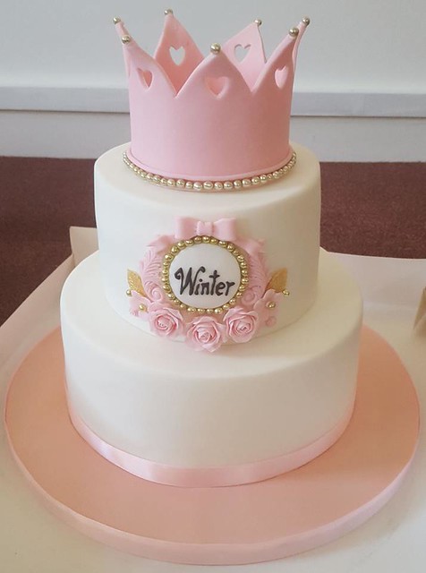 Princess Christening Cake by Laura Kate