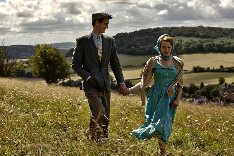 andrew garfield and claire foy in BREATHE