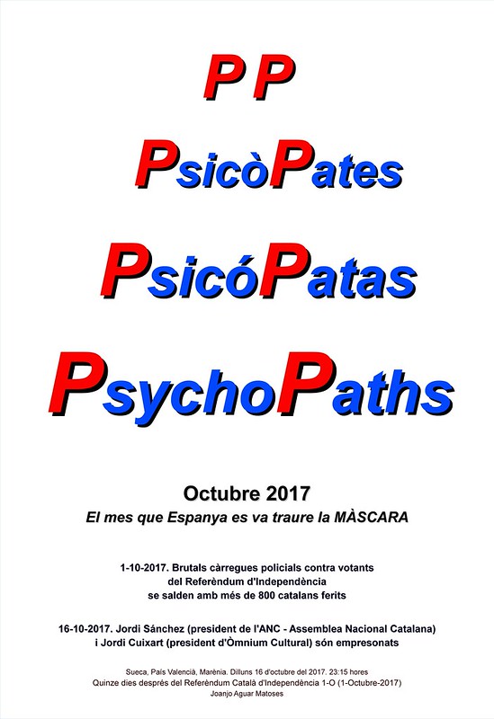 PP. PsicoPates. PsicoPatas. PsychoPaths. Referendum 1-O. BLANC (16-10-2017) -IMATGE-PNG
