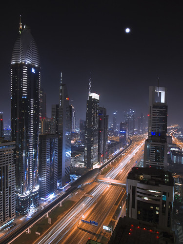 dubai united arab emirates four points sheikh zayed road night city cityscape landscape long exposure 1018mm