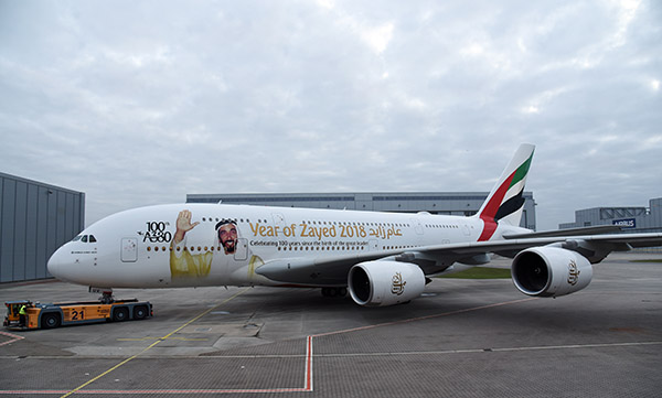 Emirates A380 número 100 (Emirates)
