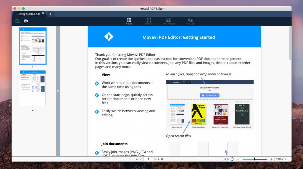 Movavi PDF Editor 1.4.0  Easy PDF viewer & editor
