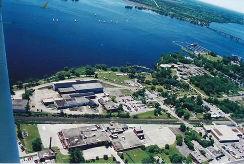 aerialphotographs 2000s shoreline industrial bayofquinte