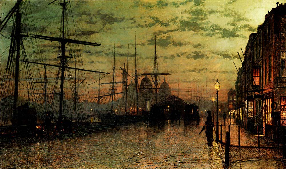 Humber Docks Hull, John Atkinson Grimshaw, 1884
