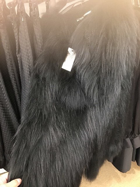 Black hairy coat