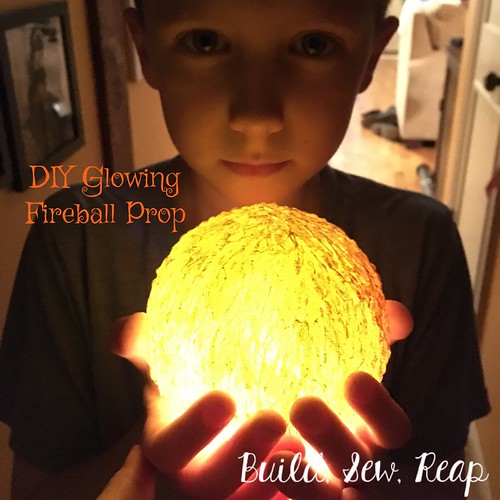 DIY Glowing Fireball Prop