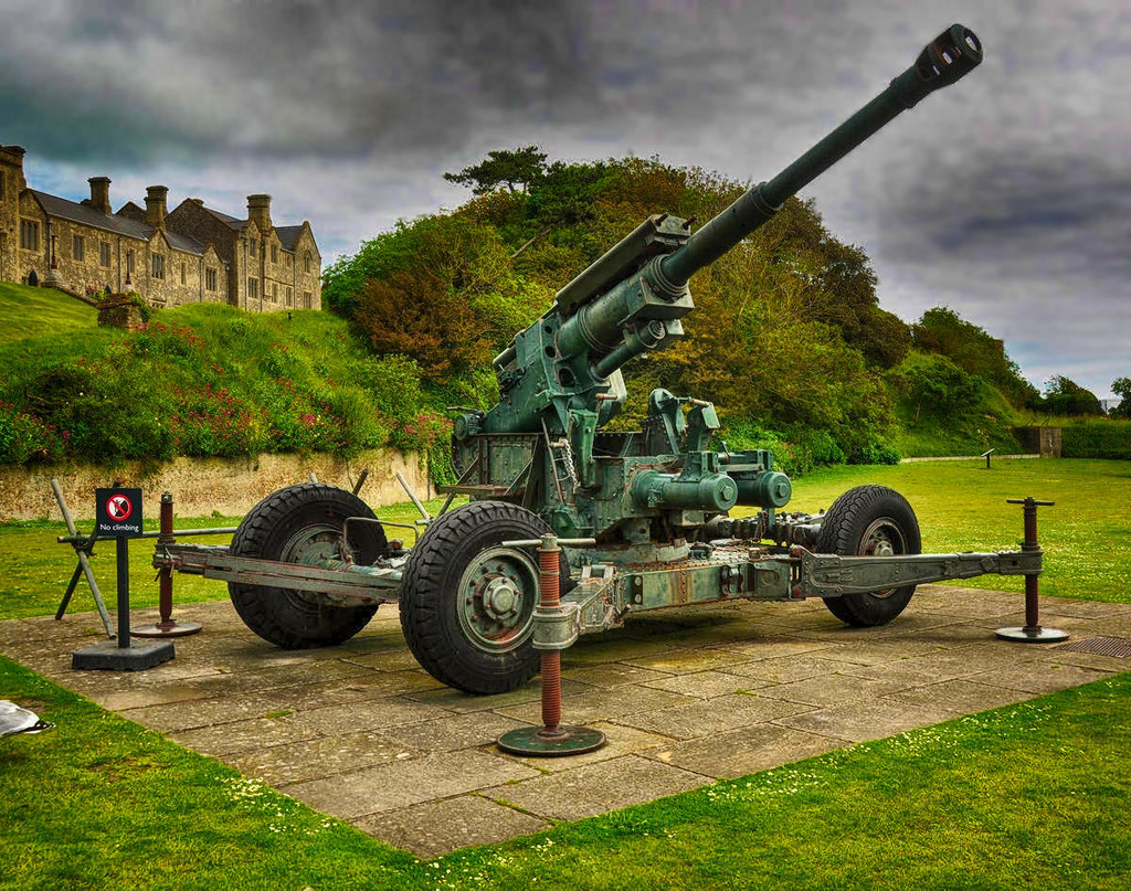 World War II anti-aircraft gun. Credit Karen Roe