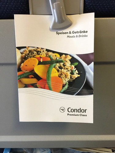 18 - Condor Premium Economy Class - Speisen & Getränke / Menu card