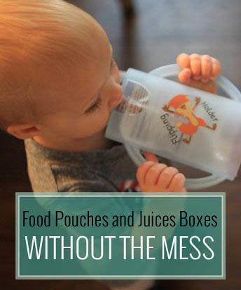 Food Pouches and Juices Boxes without the Mess