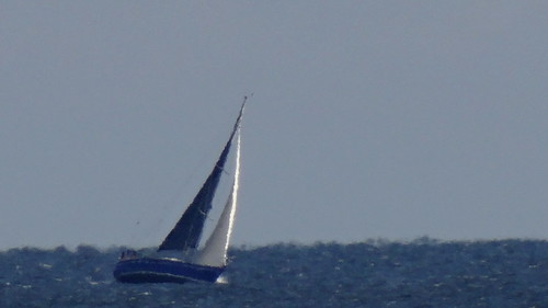 Rügen das Wetter trübe der Wind stark das Boot durch einen plötzlichen Windstoß von Norden umgeworfen 01943