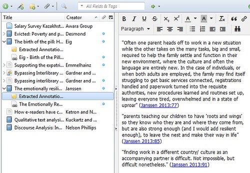Zotfile, a Zotero plugin for viewing PDF annotations
