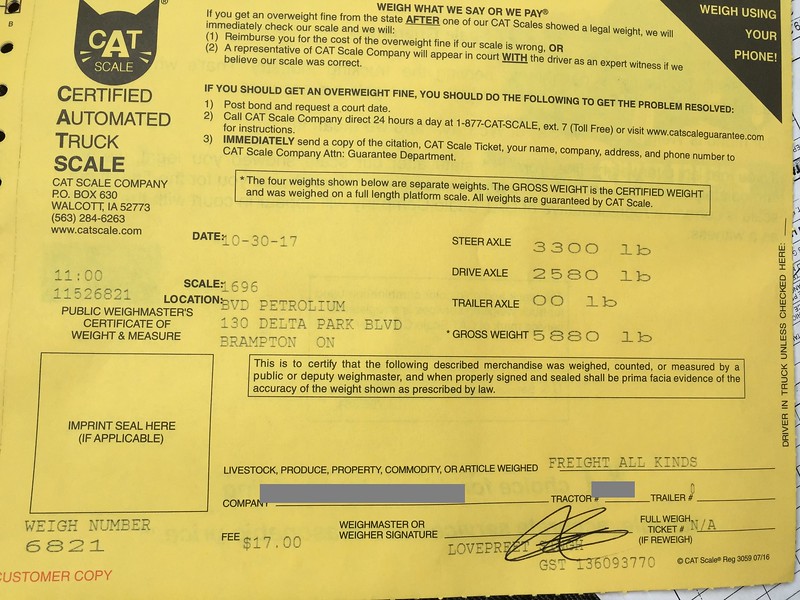 certified truck scale ticket example