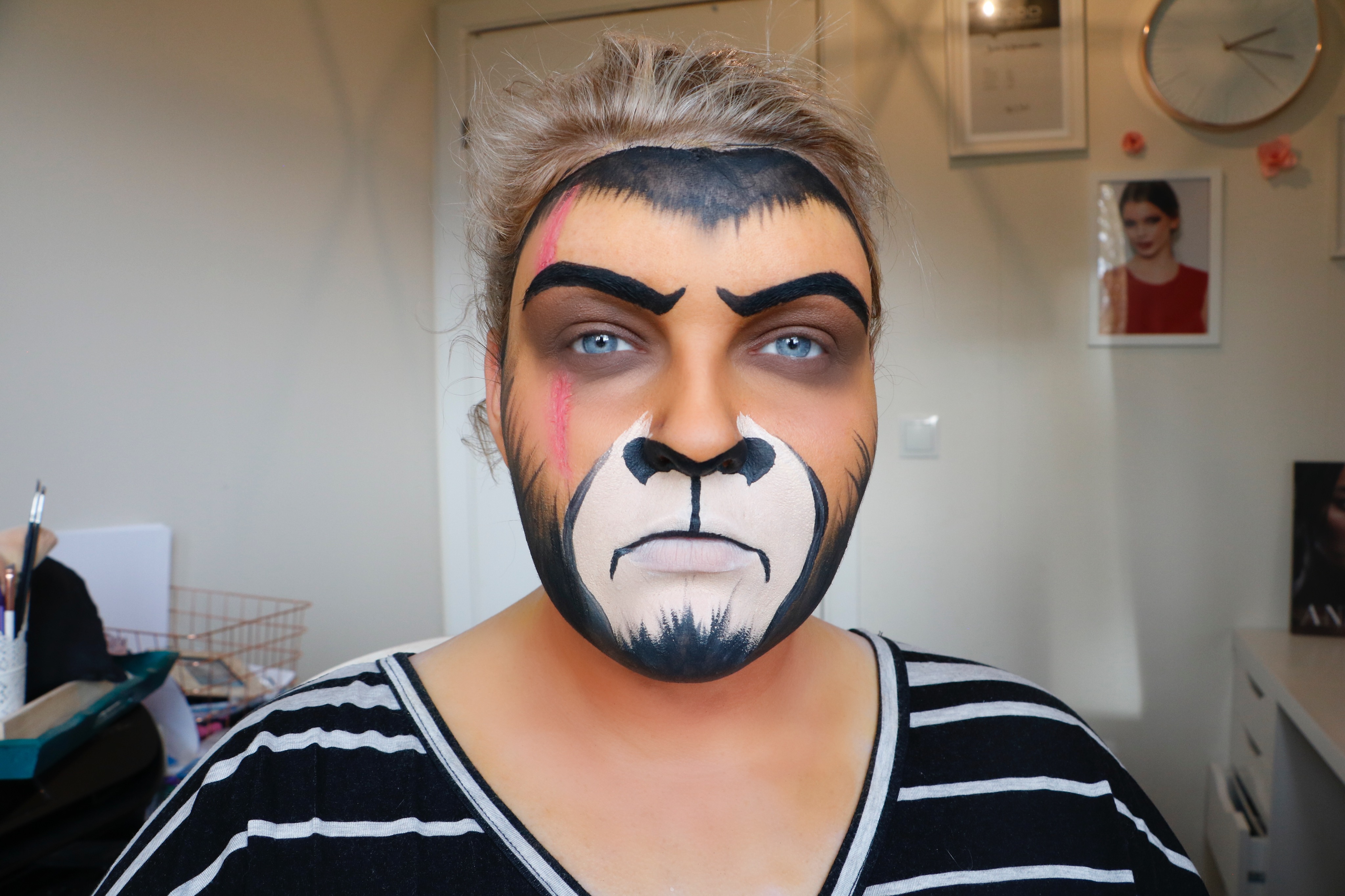 lion face paint