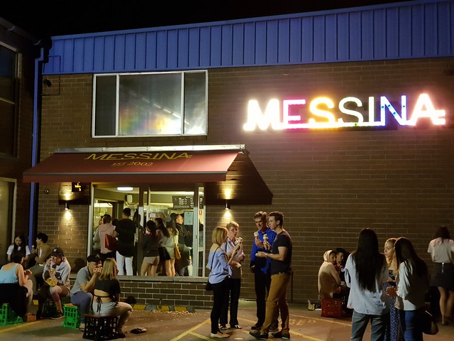 Messina Icecream at Night 2x zoom - Samsung Galaxy Note 8 photo example