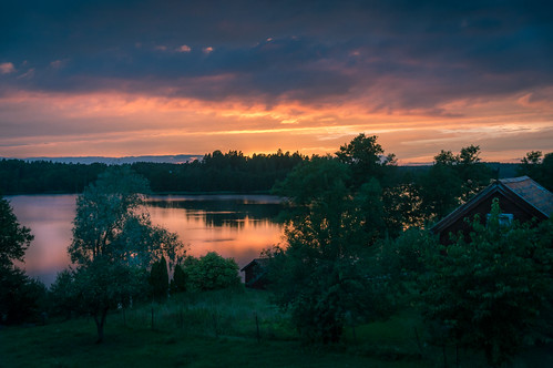 maren see lake sweden schweden landscape sunset colour sun nature holiday