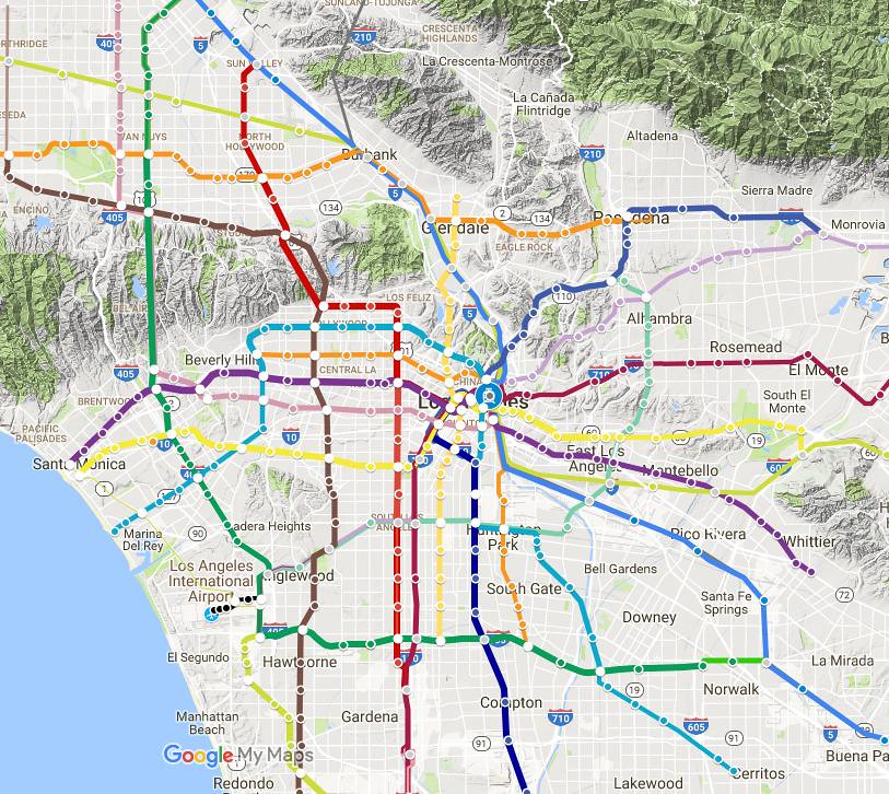 Los Angeles Transit Future Plan