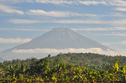 indonesia java clouds mountain volcano id