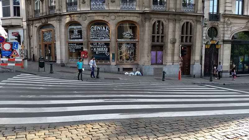 Pedestrian crossing in Brussels