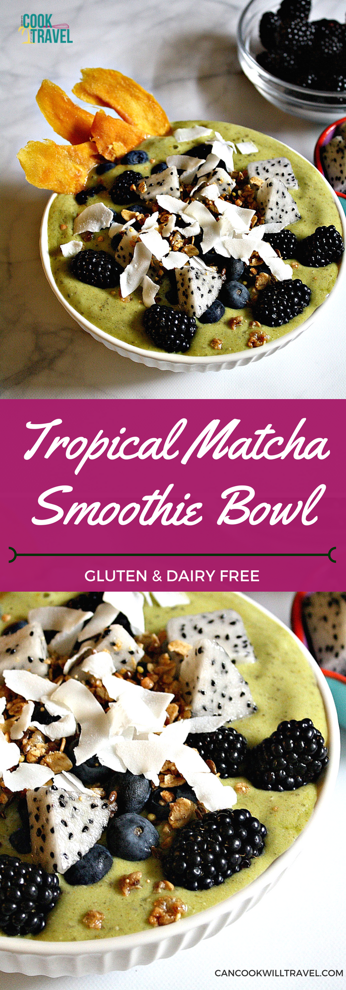 Tropical Matcha Smoothie Bowl_Collage1