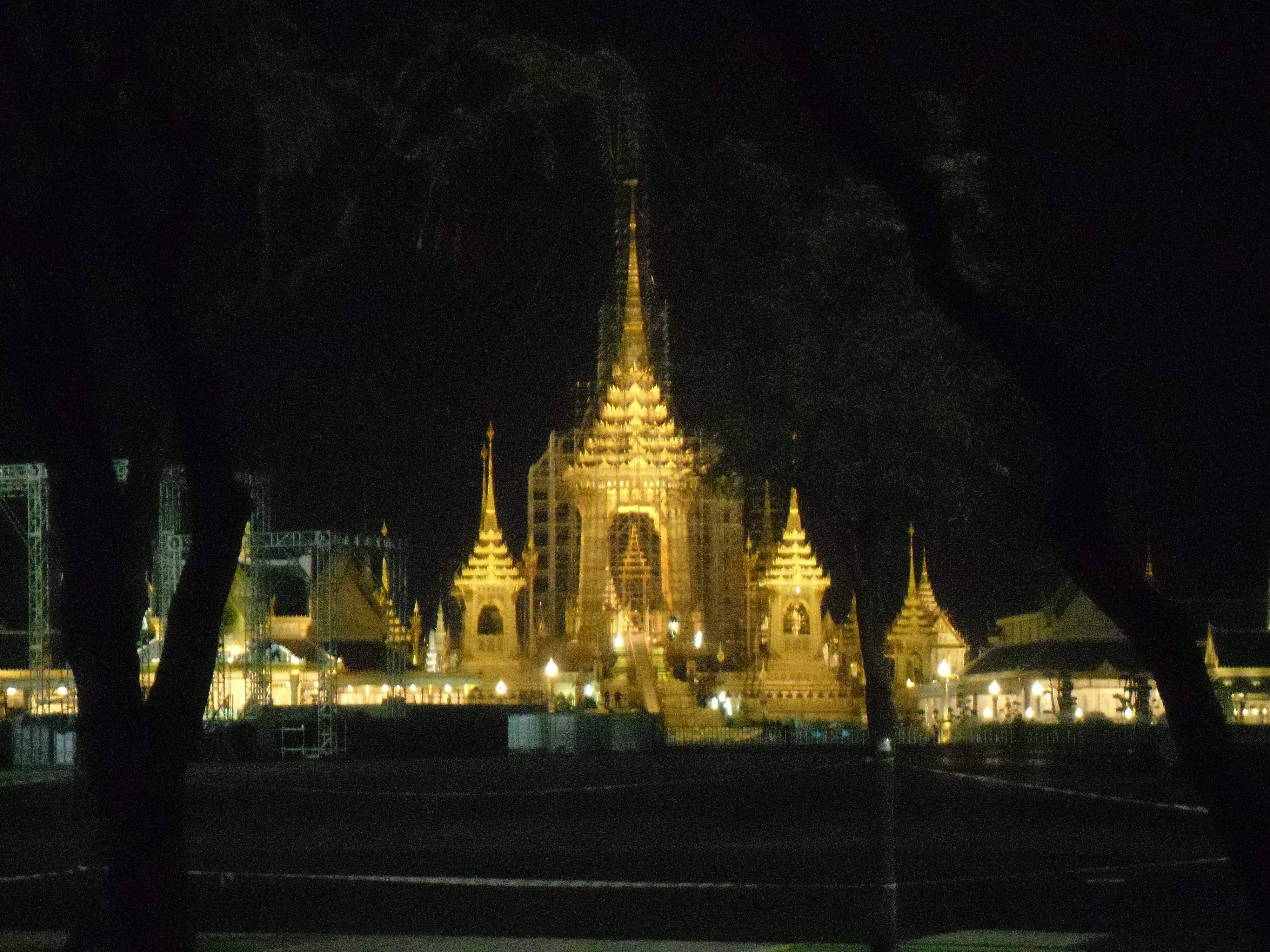 Royal Crematorium of His Majesty the late King Bhumibol Adulyadej at Sanam Luang, Bangkok. Photo taken on October 9, 2017