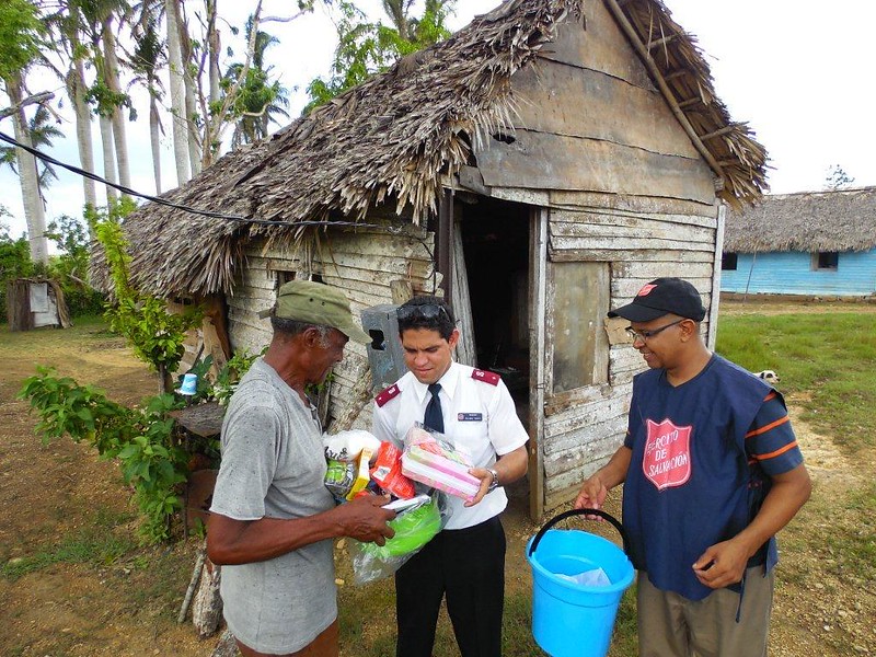 The Salvation Army providing relief to those affected by Hurricane Irma in the east of Cuba
