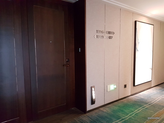 Yuantong Hotel room entrance