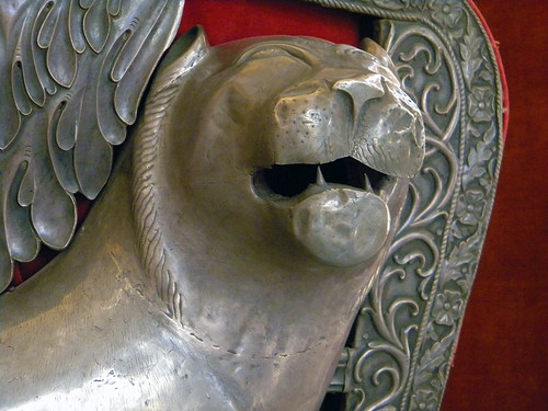 Silver lion in the Jodhpur Fort, India