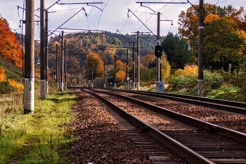 railroad vilnius autumn greenlight landscape manualfocus sonynex5t sony