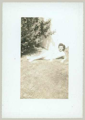 Woman on grass