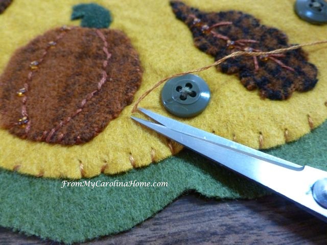Wool Applique for Autumn Jubilee at From My Carolina Home