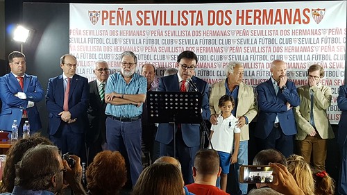 Inauguración de la Peña Sevillista en la calle Real Utrera