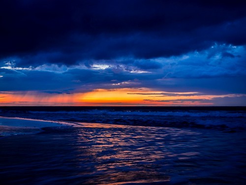mielno poland sea sunset storm water sky dusk shore baltic cloud