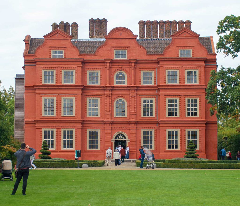 A view of the Kew Palace at Kew Gardens, London