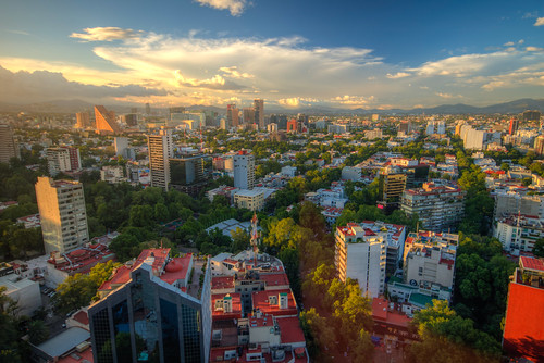 mexico city mx mex sunset cityscape skyline clouds hdr landscape downtown mountain blue skies