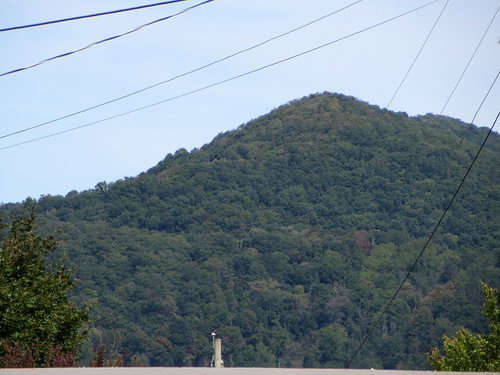 tazewell va virginia tazewellcounty outdoors outside sky mountain mountains hillside hill hills lines wires powerlines powerwires electricwires electriclines utilitylines utilitywires utilitypole electricpole powerpole transformer trees tree greenery foliage nature natural scenic landscape