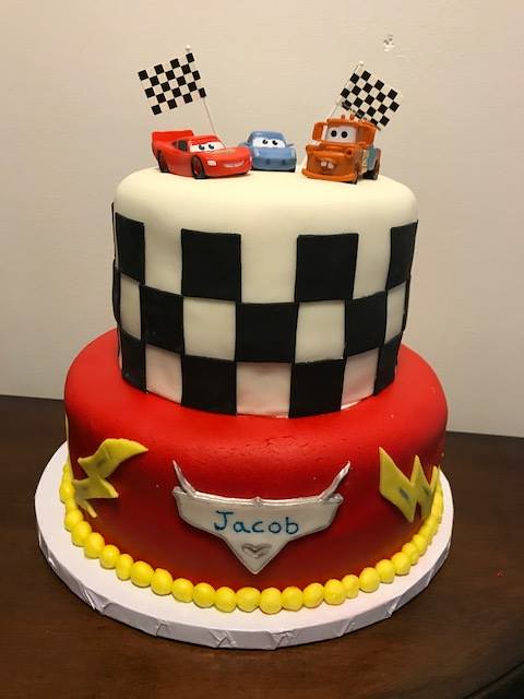 Cars Birthday Cake by Lisa's Luscious Treats