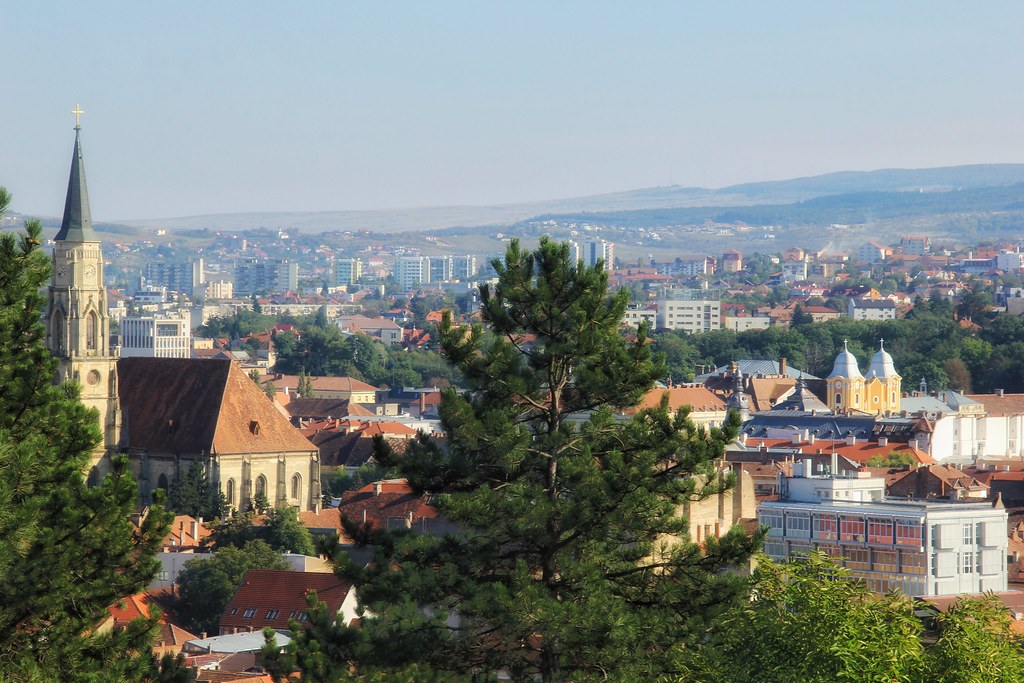 Cluj Napoca viewed from Panoramic Cetatuie