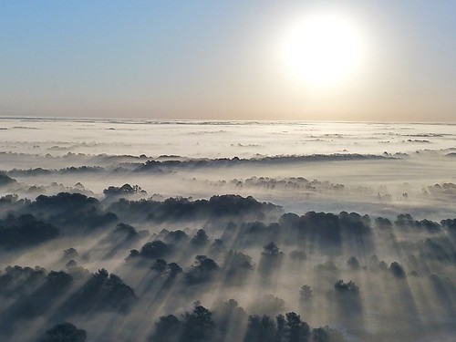 littlewashington sunrise drone fog air n