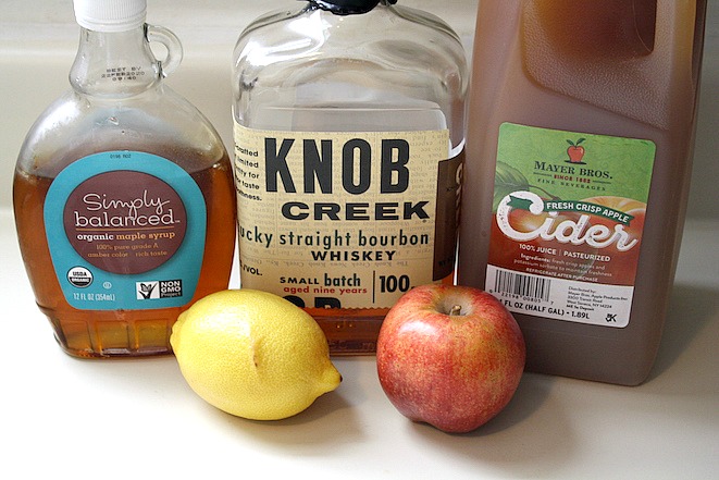 Maple Bourbon Apple Cider Cocktail