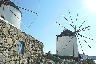 Mykonos - Little Venice Windmills