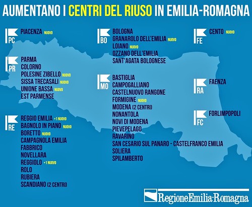 I centri del riuso in Emilia-Romagna