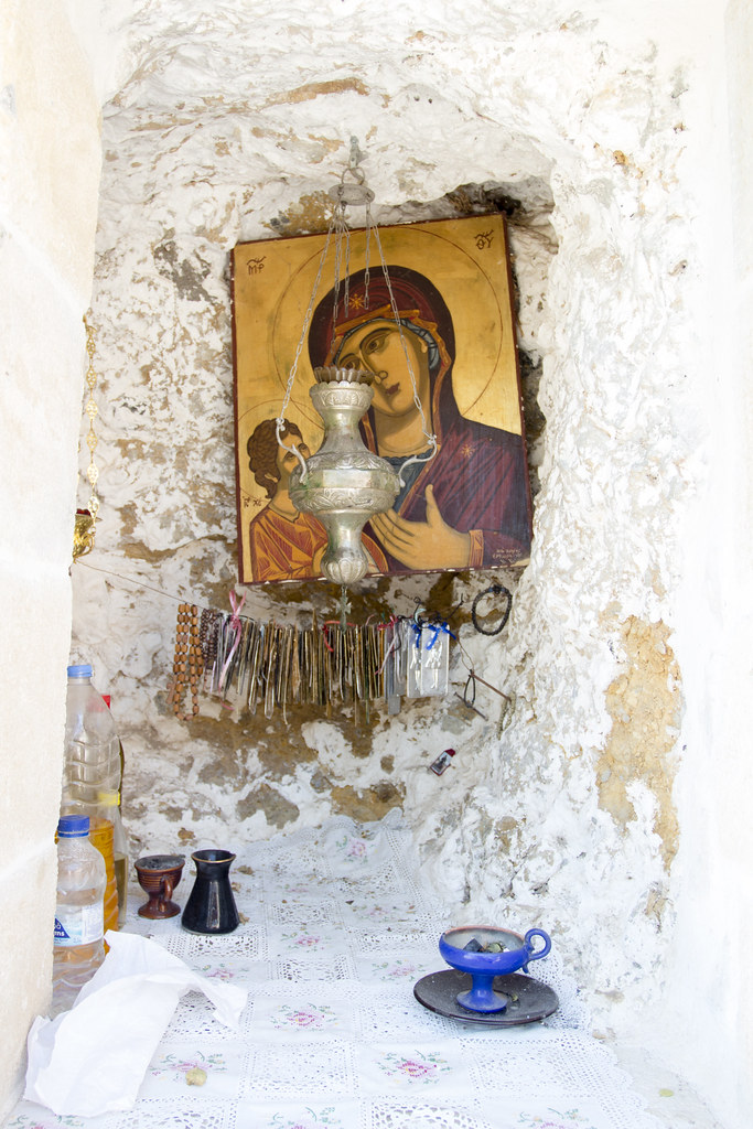 Altar in Chrysoskalitissa Monastery - Crete, Greece