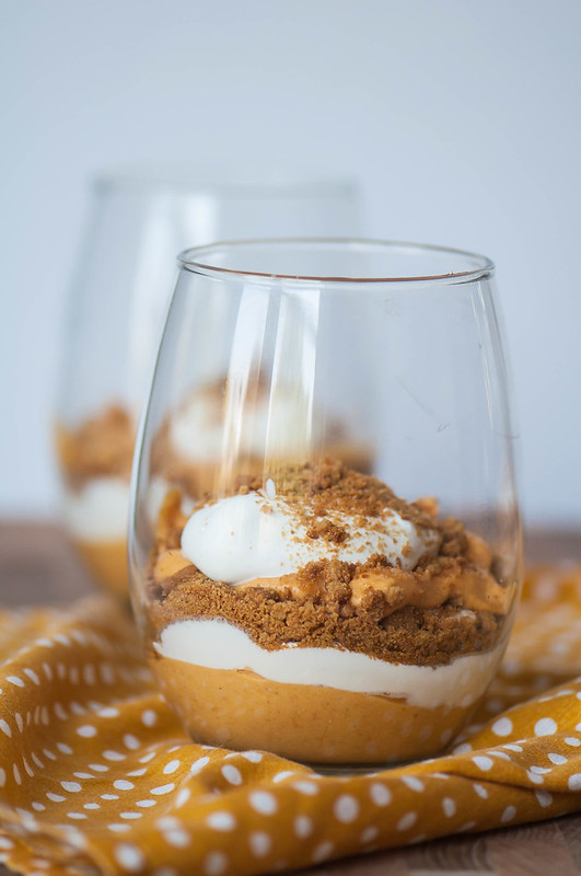  A simple pumpkin cheesecake filling, homemade whipped cream and crushed gingersnaps combine to create these delicious and simple Pumpkin Cheesecake Parfaits. The perfect way to celebrate the arrival of fall. 