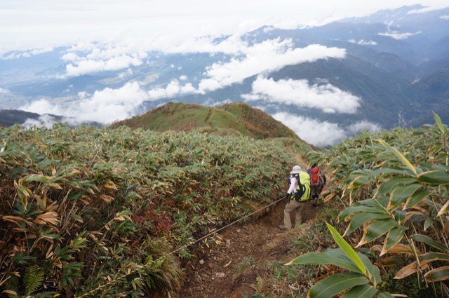 Mountain-climbing path to The Mt. "ARASHIMADAKE"