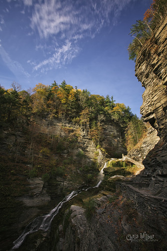 lucifer falls robert h treman state park ithaca new york waterfall cascade gorge fall autumn colour color october