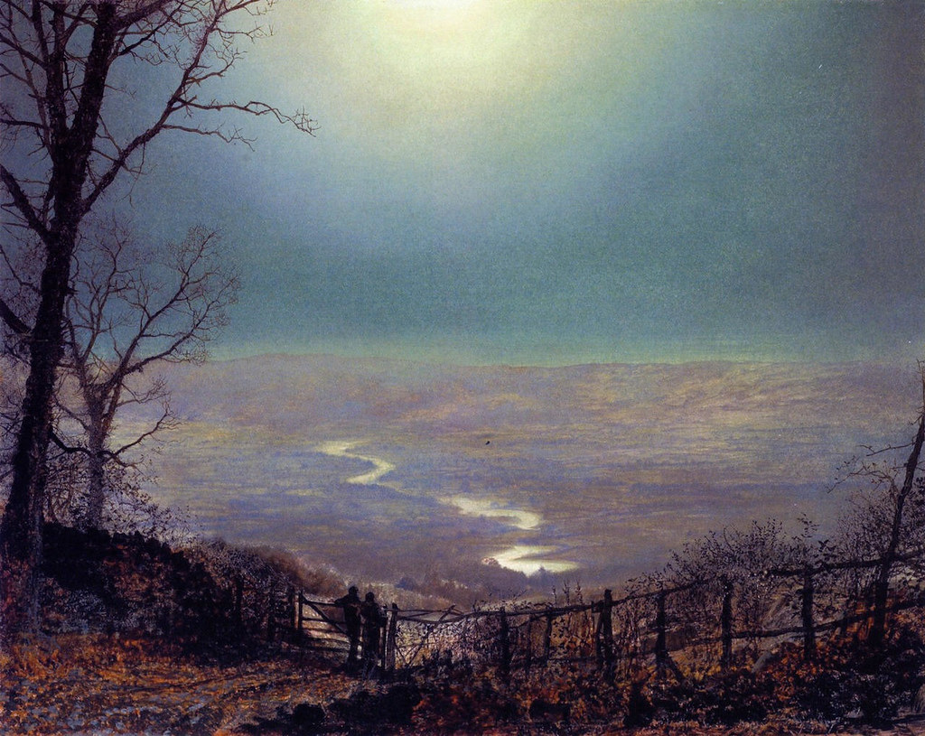 Moonlight, Wharfedale by John Atkinson Grimshaw