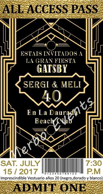invitacion digital great gastBY MERBO EVENTS